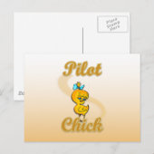 Pilot Chick Briefkaart (Voorkant / Achterkant)