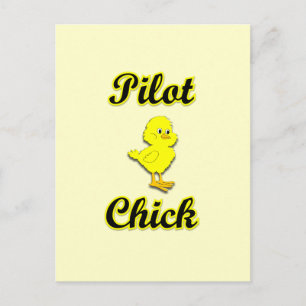 Pilot Chick Briefkaart
