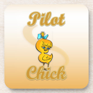 Pilot Chick Drankjes Onderzetter