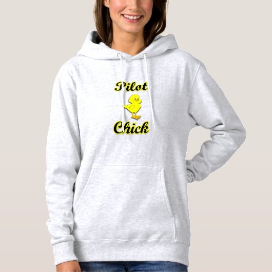 Pilot Chick Hoodie (Voorkant)