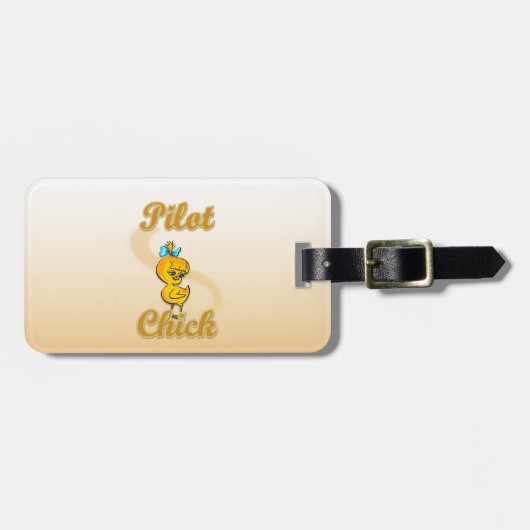 Pilot Chick.png Bagagelabel (Voorkant horizontaal)