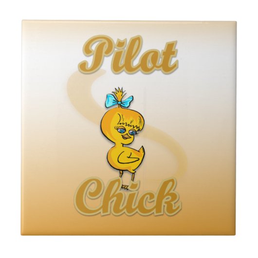 Pilot Chick Tegeltje (Voorkant)