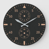 Pilot Chronograph Modern Aviation Instrument Grote Klok (Voorkant)