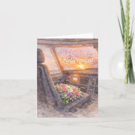 Pilot Cleared for Retirement  Notitiekaartje