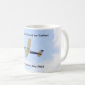 Pilot Dad Vliegtuig Vaderdag Koffie Mok (Voorkant rechts)