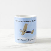 Pilot Dad Vliegtuig Vaderdag Koffie Mok (Center)
