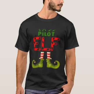 Pilot Elf Grappige Groep Matching Familie Pyjama's T-shirt
