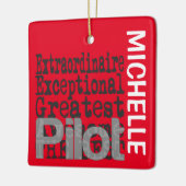 Pilot Extraordinaire CUSTOM Ceramic Ornament (Links)