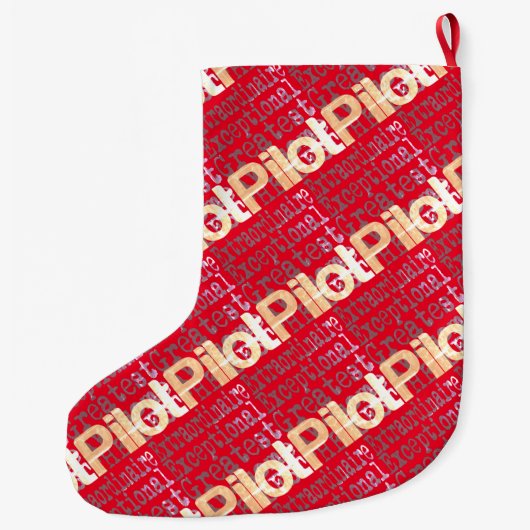 Pilot Extraordinaire Grote Kerstsok (Achterkant)