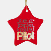 Pilot Extraordinaire Keramisch Ornament (Rechts)