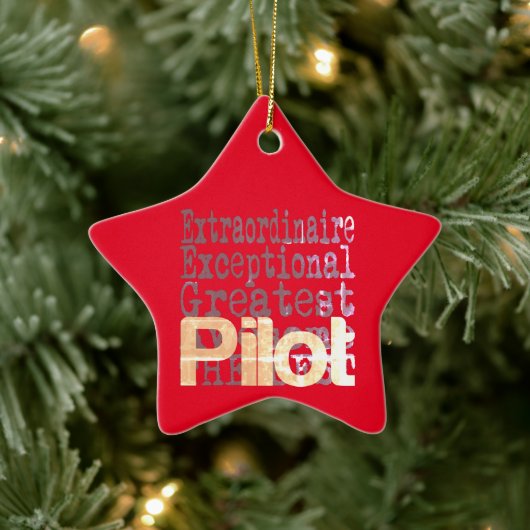 Pilot Extraordinaire Keramisch Ornament (Boom)