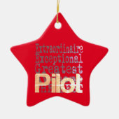 Pilot Extraordinaire Keramisch Ornament (Voorkant)