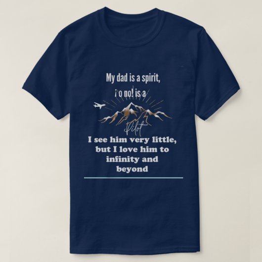 Pilot fathers day gifts for dad t-shirt (Design voorkant)