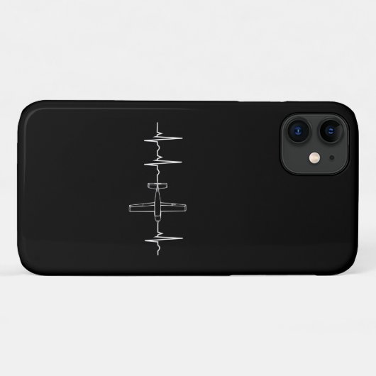 Pilot Flying Sky Heart Gift Case-Mate iPhone Case (Achterkant (horizontaal))