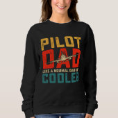 pilot for dad father aviation airplane pilot trui (Voorkant)