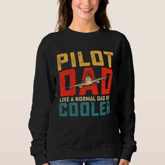 pilot for dad father aviation airplane pilot trui (Voorkant)