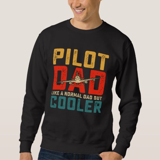 pilot for dad father aviation airplane pilot trui (Voorkant)