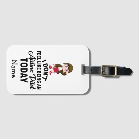 Pilot Funny Quotes Gifts for Pilot Bagagelabel (Voorkant (horizontaal))