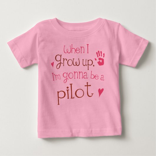 Pilot (Future) Baby Baby T-Shirt (Voorkant)