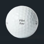 Pilot gepersonaliseerde Titleist Pro V1 Golfballen<br><div class="desc">Pilootgeschenk. Piloot golfbal. Titleist Pro V1. Piloot Vaderdag cadeau. Piloot verjaardagscadeau.</div>