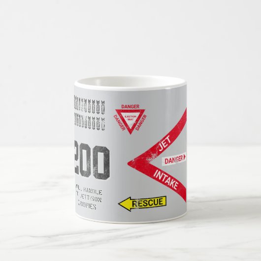 Pilot Gift Idee: Fighter Jet Koffiemok (Center)