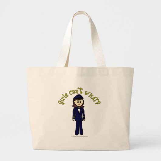 Pilot Girl Grote Tote Bag (Voorkant)