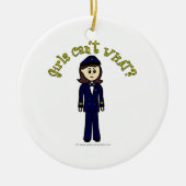 Pilot Girl Keramisch Ornament (Voorkant)