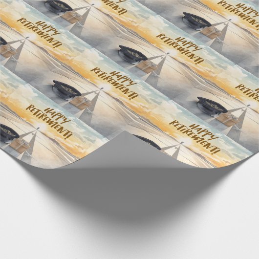 Pilot  Happy retirement Cadeaupapier (Hoek)