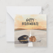 Pilot  Happy retirement Notitiekaartje (Voorkant)