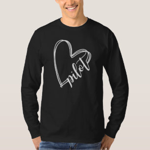 Pilot Heart Aviator Outfit Pilot Wife Vriendin A T-shirt