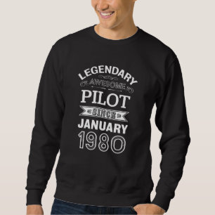 Pilot January 1980 40th Birthday Gift Trui