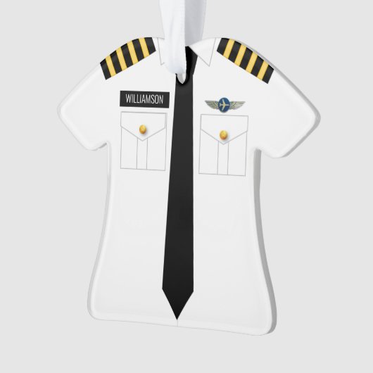 Pilot Kapitein Profession Ornament (voorkant)