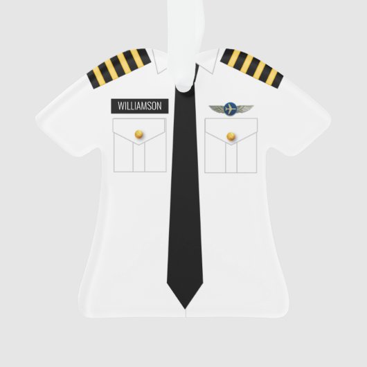 Pilot Kapitein Profession Ornament (voorkant)