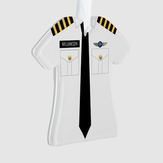 Pilot Kapitein Profession Ornament (voorkant)