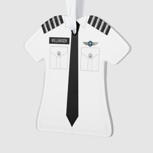 Pilot Kapitein Silver Professional Ornament (voorkant)