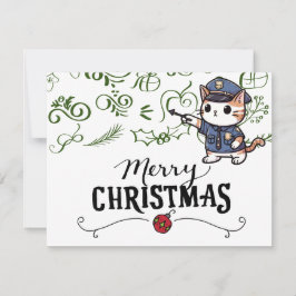 Pilot kerst thema feestdagenkaart