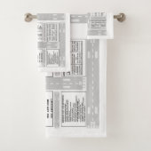 Pilot Kneeboard Bath Towel Set Bad Handdoek (Insitu)