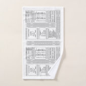 Pilot Kneeboard Bath Towel Set Bad Handdoek (Handdoek)