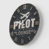Pilot Lounge Welcome Vintage Biplane Grote Klok (Hoek)