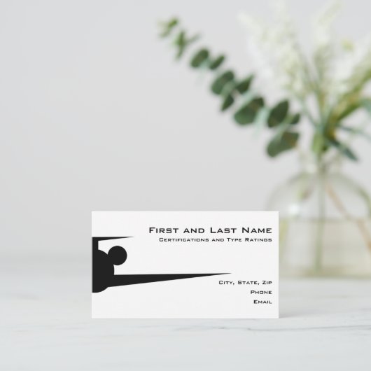 Pilot Micro CV Visitekaartje (Staand voorkant)