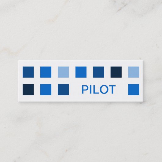 PILOT (moskee-vierkanten) Mini Visitekaartje (Voorkant)