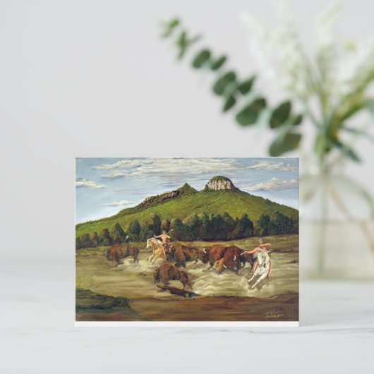 Pilot Mountain Hunt Briefkaart (Staand voorkant)