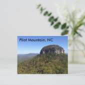 Pilot Mountain, NC Briefkaart (Staand voorkant)