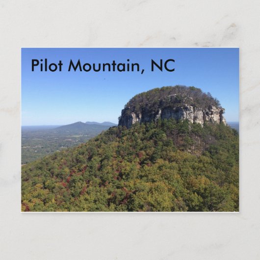 Pilot Mountain, NC Briefkaart (Voorkant)