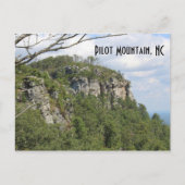 Pilot Mountain NC Briefkaart Vakantie Keepsake (Voorkant)
