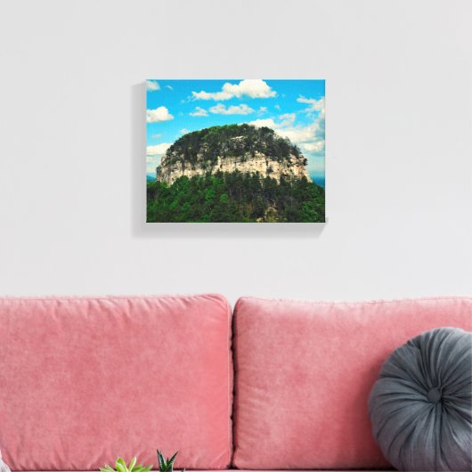 Pilot Mountain, NC Canvas (Insitu (Woonkamer))