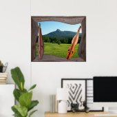 PILOT MOUNTAIN NOORD CAROLINA POSTER (Thuiskantoor)