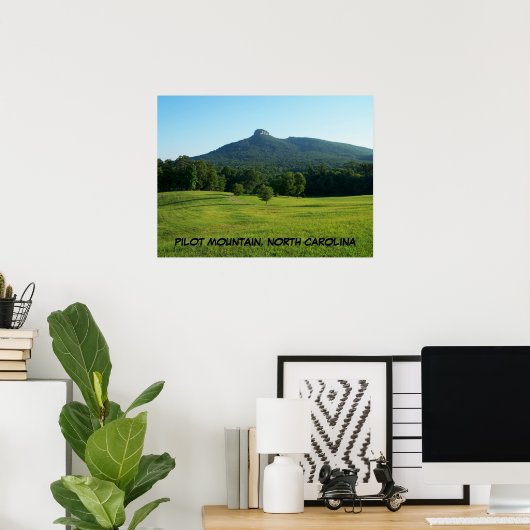 PILOT MOUNTAIN, NOORD CAROLINA POSTER (Thuiskantoor)