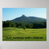 PILOT MOUNTAIN, NOORD CAROLINA POSTER (Voorkant)
