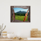 PILOT MOUNTAIN NOORD CAROLINA POSTER (Keuken)